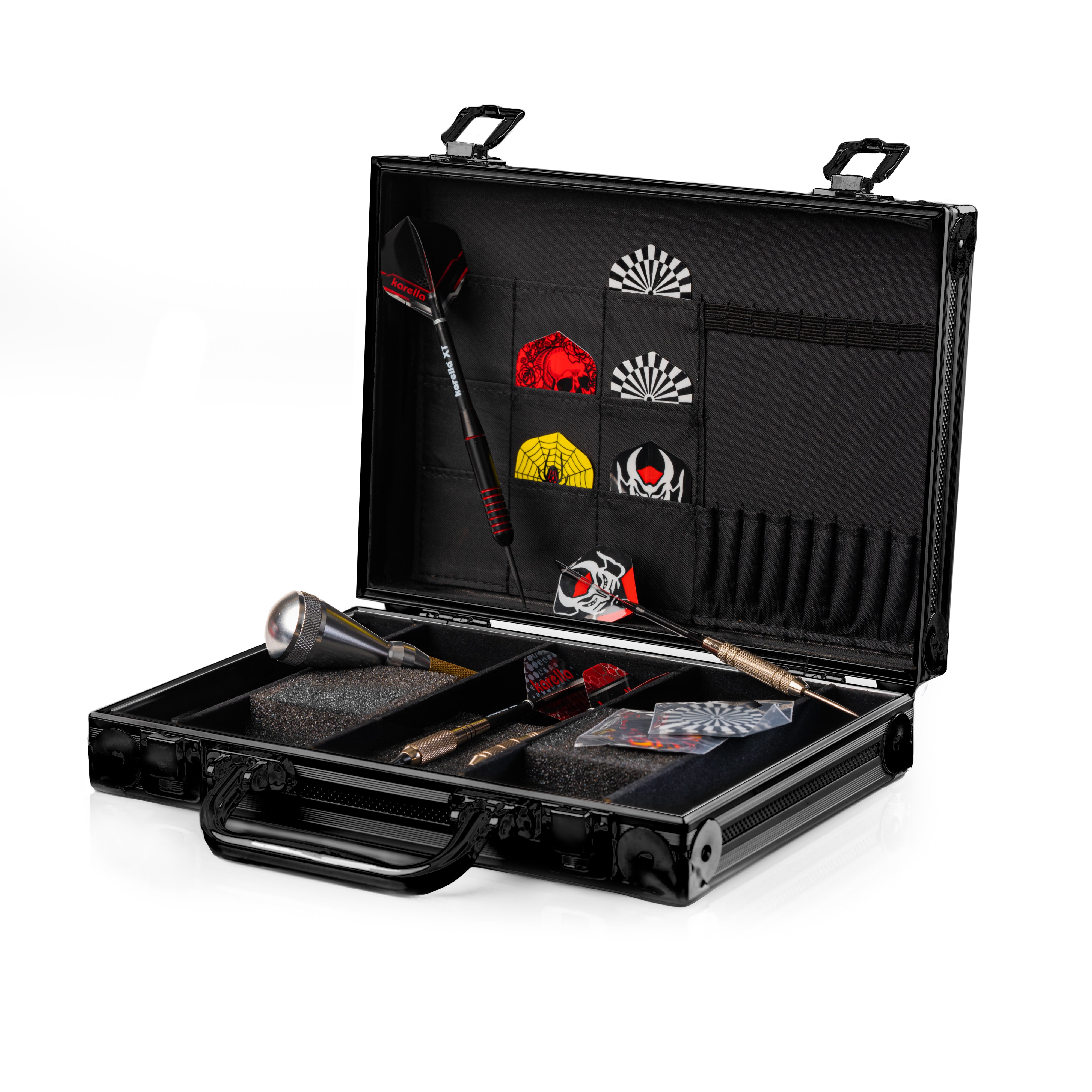 Dartkoffer Alu PAK Luxus schwarz Dartkoffer Alu PAK Luxus schwarz